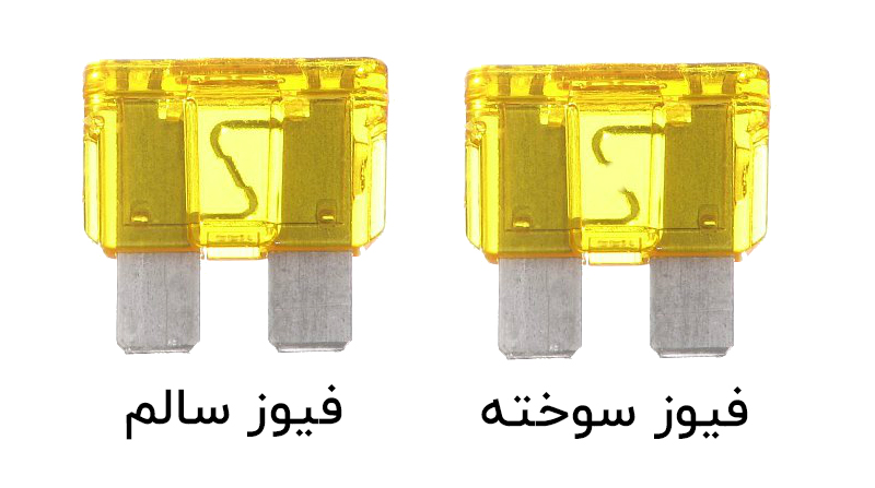 آشنایی با فیوز خودرو و روش تعویض فیوز سوخته 4 فیوز سوخته
